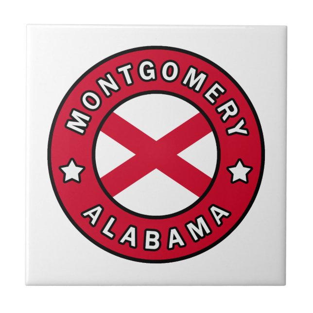 Montgomery Alabama Ceramic Tile (Front)