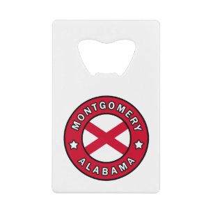 Montgomery Alabama Credit Card Bottle Opener