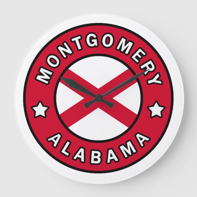 Montgomery Alabama Large Clock (Front)