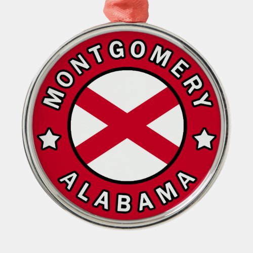 Montgomery Alabama Metal Ornament