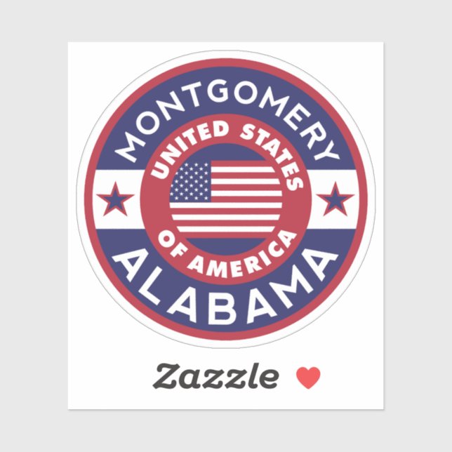 MONTGOMERY, Alabama Sticker (Sheet)