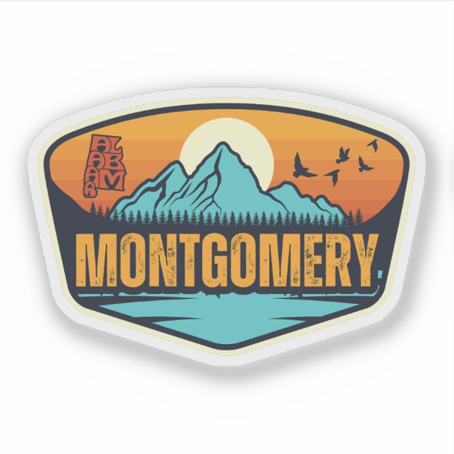 Montgomery, Alabama Sticker (Front)