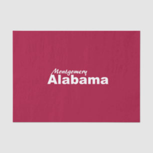Montgomery, Alabama Tissue Paper