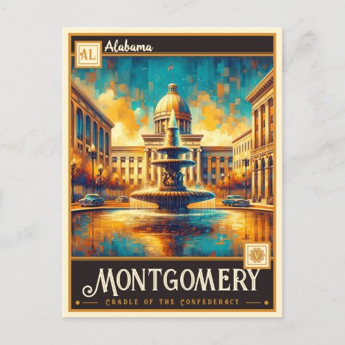Montgomery Alabama  Vintage Postcard