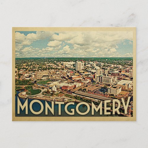 Montgomery Alabama Vintage Travel Postcard