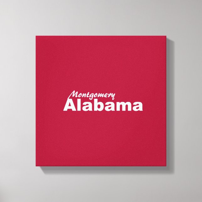 Montgomery, Alabama Wrapped Canvas Print (Front)