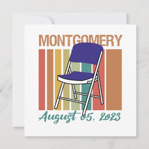 Montgomery Brawl Folding Chair August 5 2023 Holiday Card