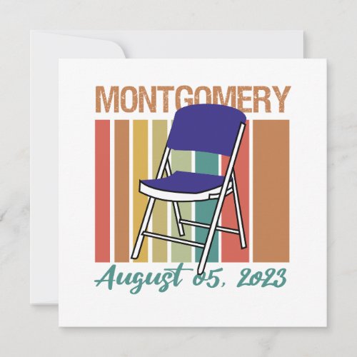 Montgomery Brawl Folding Chair August 5 2023 Invitation