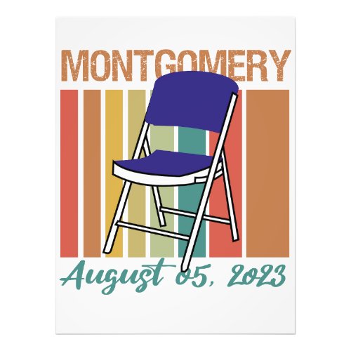 Montgomery Brawl Folding Chair August 5 2023 Photo Print
