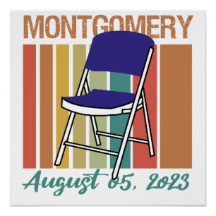 Montgomery Brawl Folding Chair August 5 2023 Poster