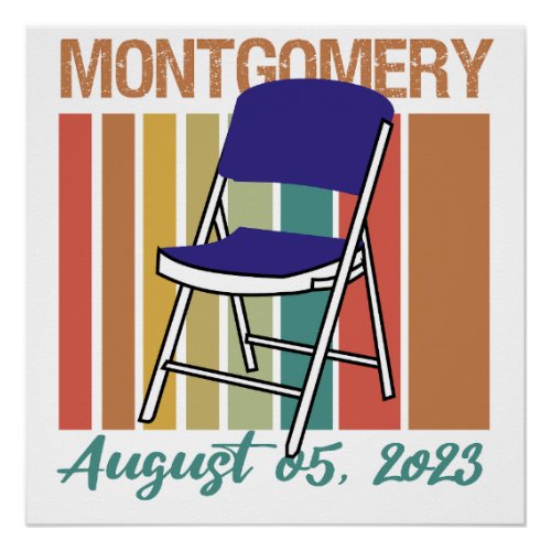 Montgomery Brawl Folding Chair August 5 2023 Poster
