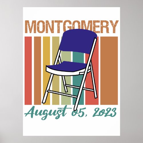 Montgomery Brawl Folding Chair August 5 2023 Poster
