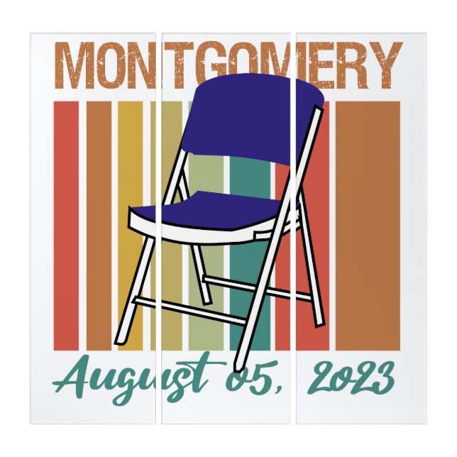 Montgomery Brawl Folding Chair August 5 2023 Triptych (Front)