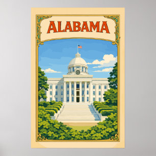 Montgomery Capitol Building   Alabama Poster