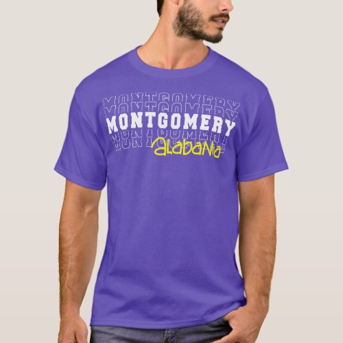 Montgomery city Alabama Montgomery AL T_Shirt