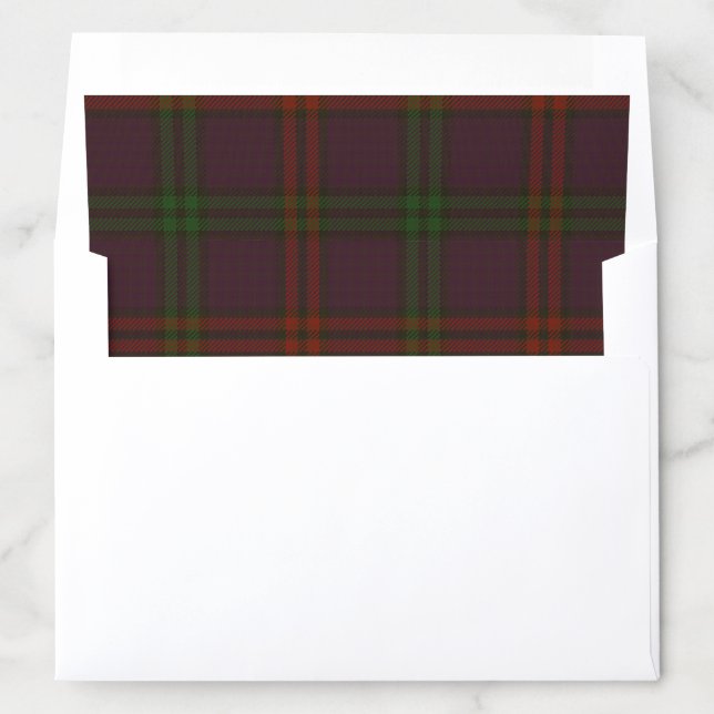 Montgomery Clan Tartan Envelope Liner (In Envelope)