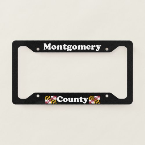 Montgomery County Maryland LPF License Plate Frame