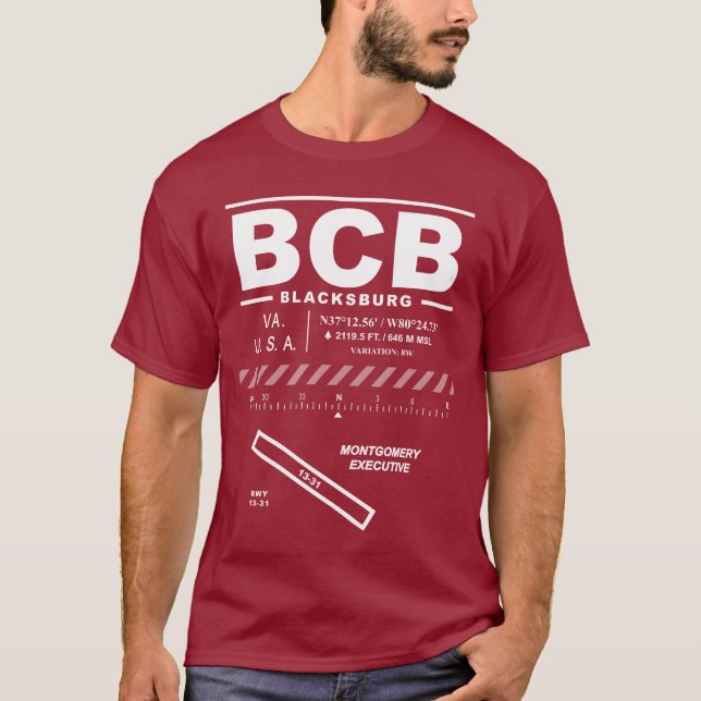 Montgomery Executive Airport BCB T-Shirt (Front)