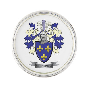 Montgomery Family Crest Coat of Arms Lapel Pin