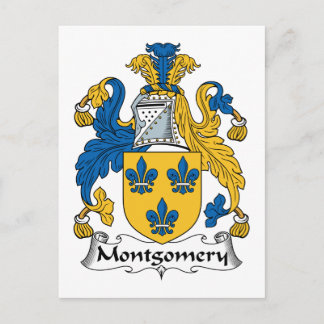 Montgomery Family Crest Postcard