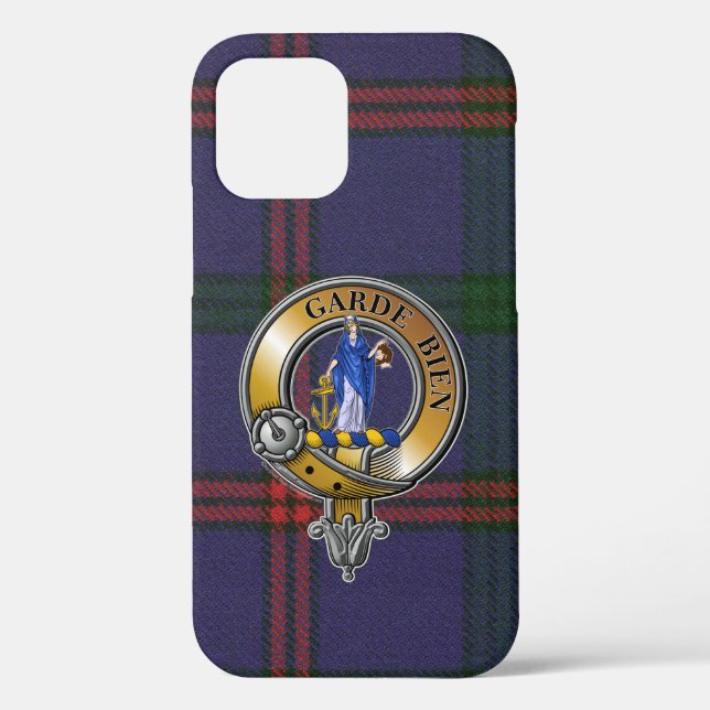 Montgomery Tartan & Badge Case-Mate iPhone Case (Back)