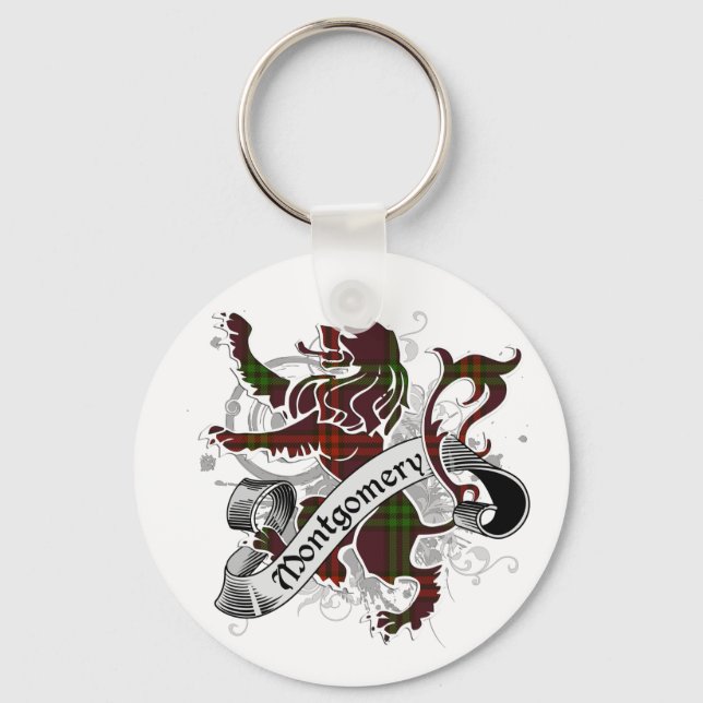 Montgomery Tartan Lion Keychain (Front)