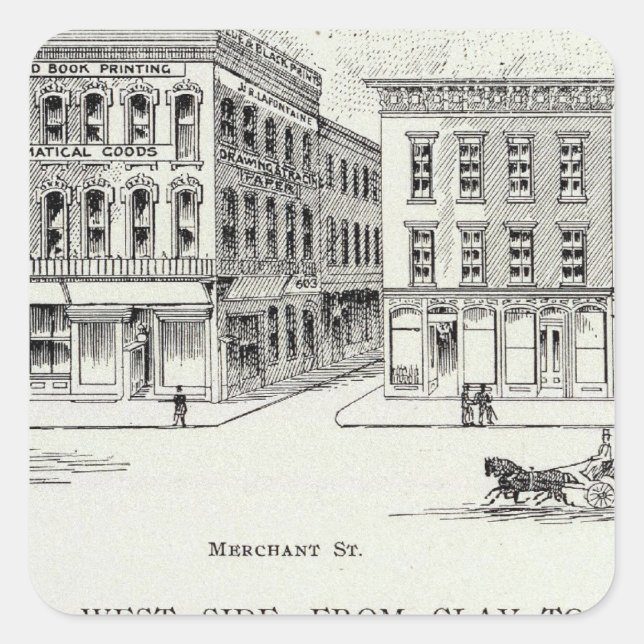 Montgomery West side Clay and Washington Square Sticker (Front)