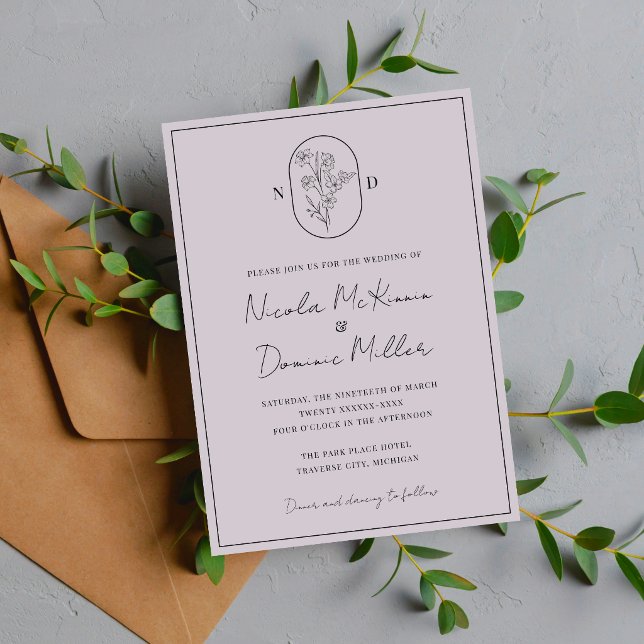 Month Flower | March | Fully Customize Wedding Invitation (Creator Uploaded)