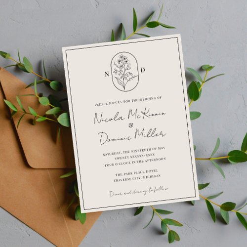 Month Flower | May | Fully Customize Wedding Invitation