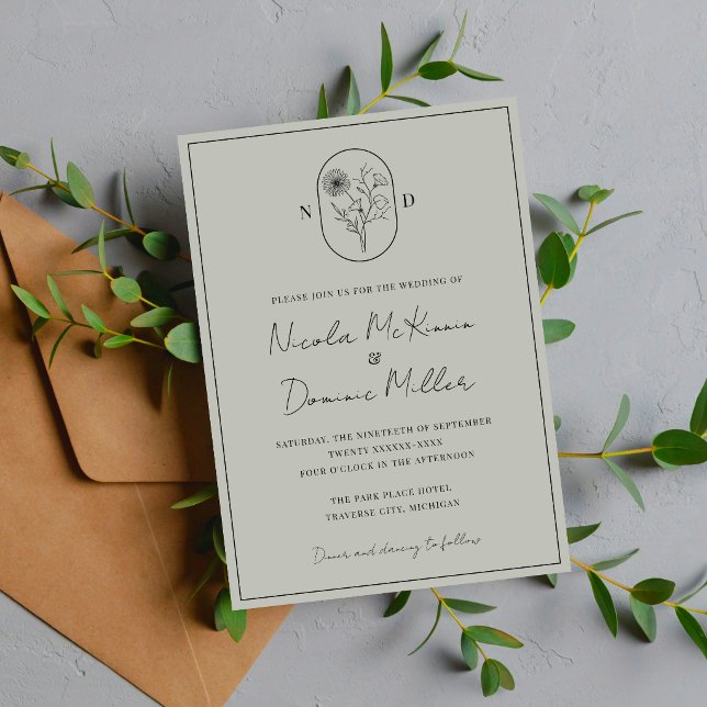 Month Flower | September | Fully Customize Wedding Invitation (Creator Uploaded)