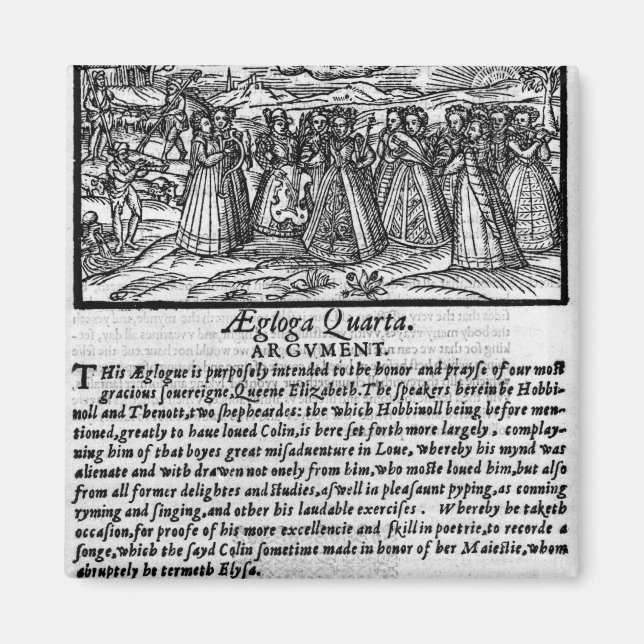 Month of April, from 'The Shepheardes Calender Magnet (Front)