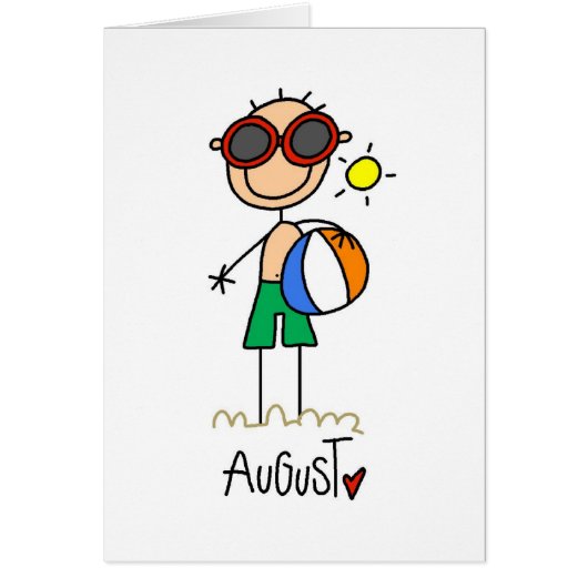 Month of August Cards (Front)