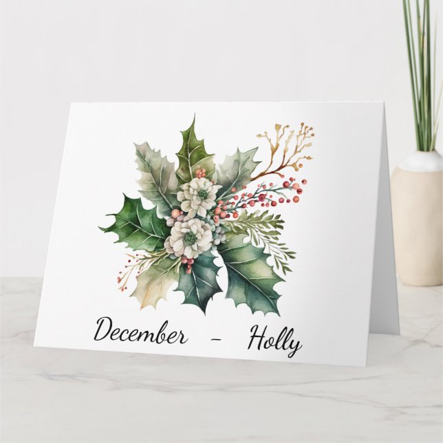 Month of December Birthday Card (Front)