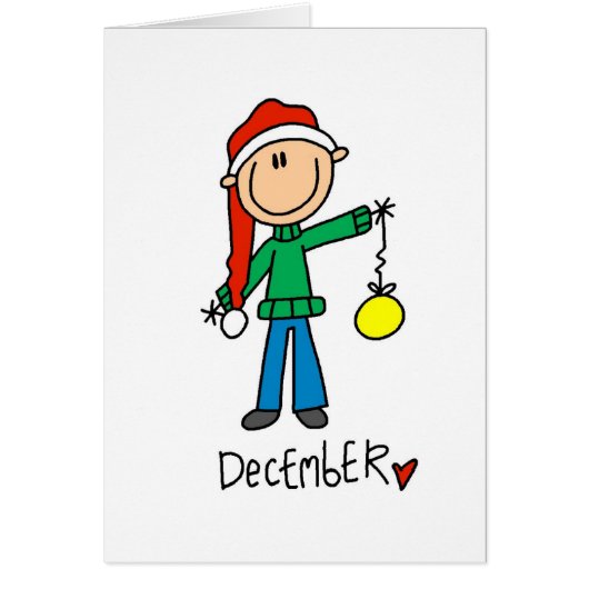 Month of December Cards (Front)