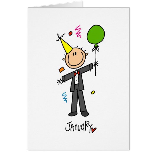 Month of January Cards (Front)