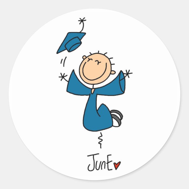 Month of June Classic Round Sticker (Front)