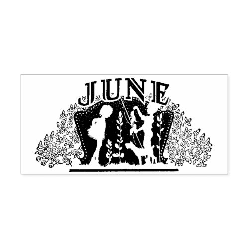 Month of June Rubber Stamp 