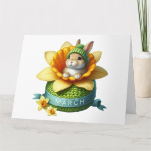 Month of March Birthday Card