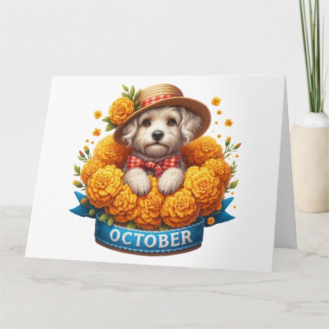 Month of October Birthday Card (Front)