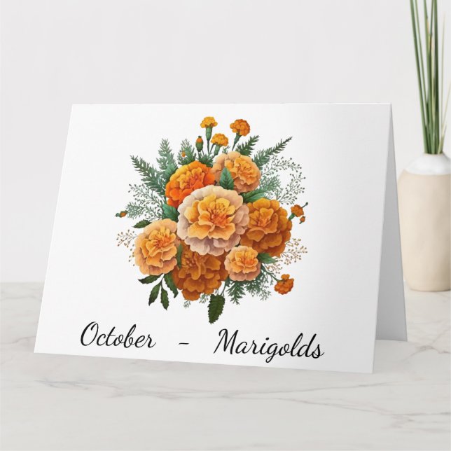 Month of October Birthday Card (Front)