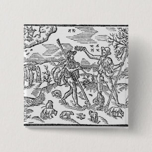 Month of September 'The Shepheardes Calender' Pinback Button