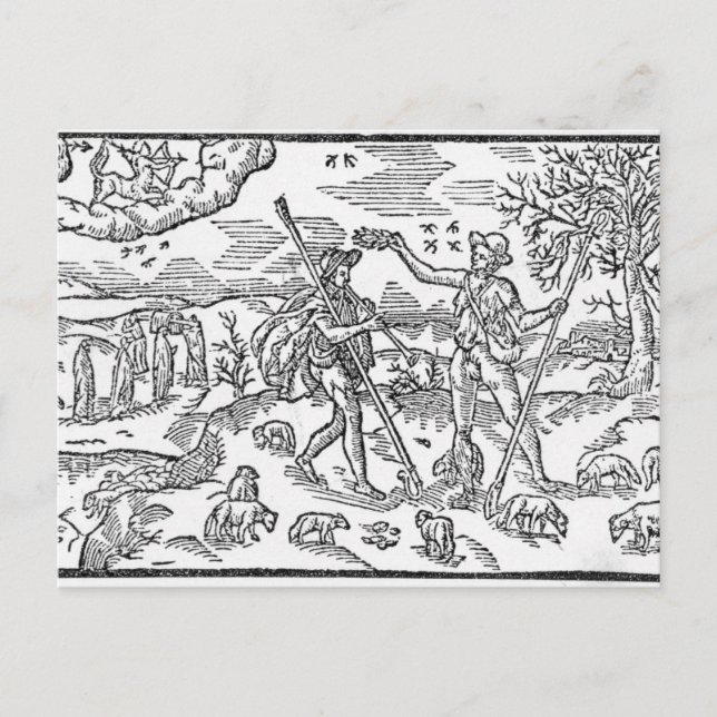 Month of September 'The Shepheardes Calender' Postcard (Front)