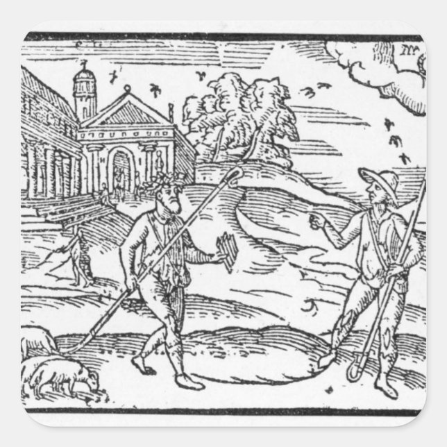 Month of September 'The Shepheardes Calender' Square Sticker (Front)