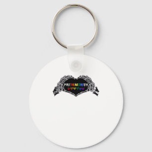 Month Skeleton Heart Hands LGBTQIA Creative Style Keychain