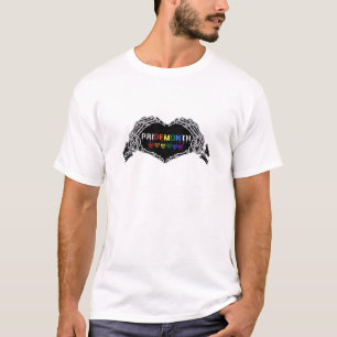 Month Skeleton Heart Hands LGBTQIA Creative Style T-Shirt