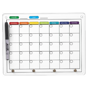 Monthly Calendar Whiteboard