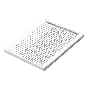 Monthly Checklist Planner Notepad