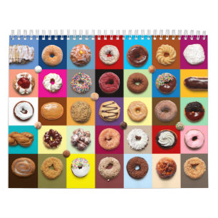 Monthly Donuts Wall Calendar
