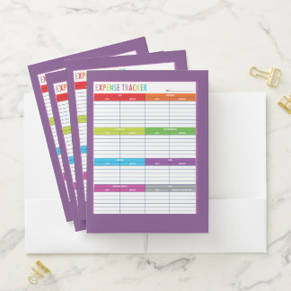 Monthly Expense Tracker, Receipt Folders