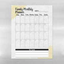 Monthly Family Calendar and Planner